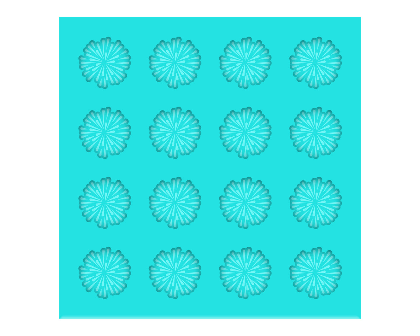 ***SALE*** 5/8" Colored Silicone Fireworks Stud Earring Silicone Mold