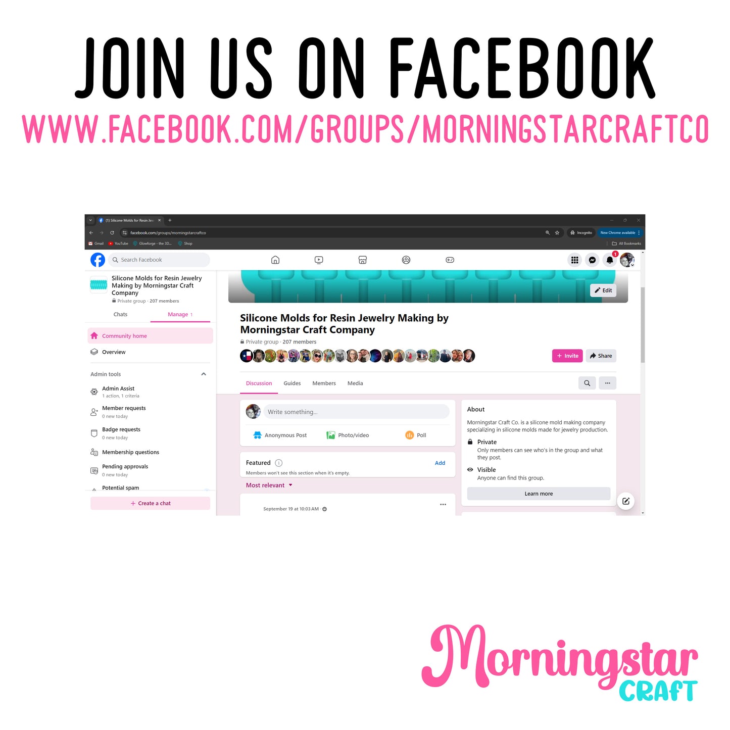 a facebook page with the words join us on facebook