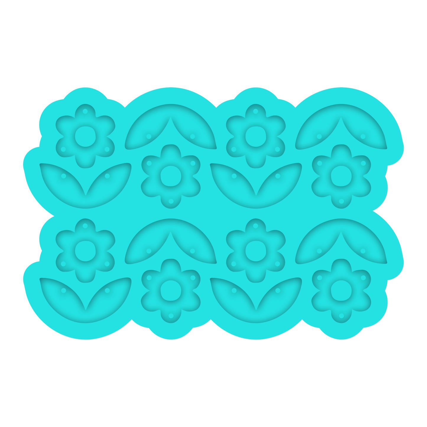 ***SALE*** Colored Silicone Daisy Flower Dangle Earring Silicone Mold