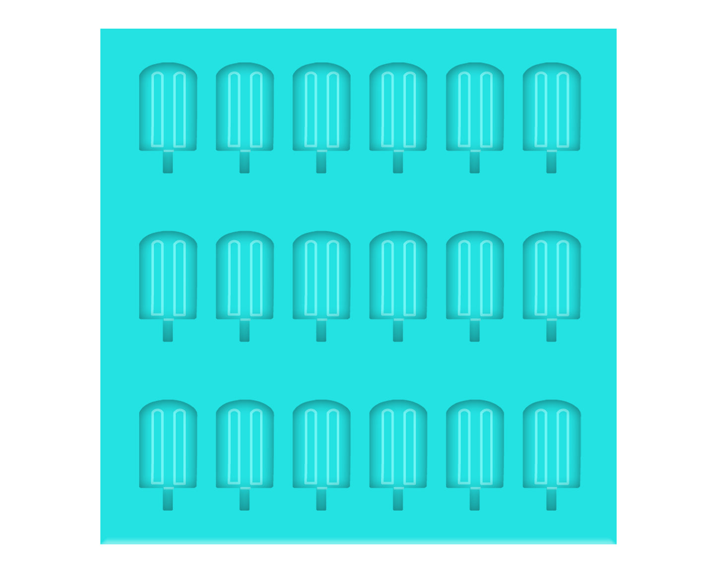 ***SALE*** 1/2" Colored Silicone Ice Cream Popsicle Shaker Bits or Stud Earring Silicone Mold