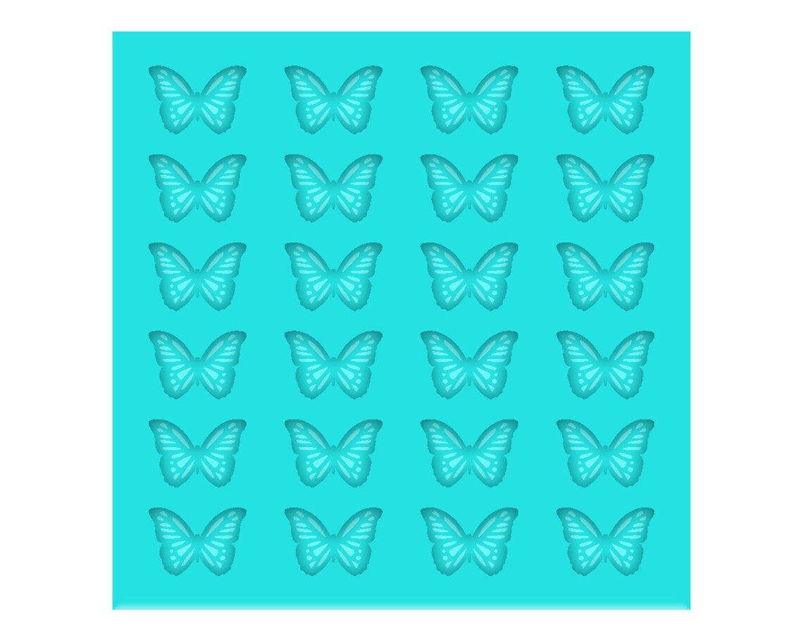 ***SALE*** 1/2" Colored Silicone Butterfly Shaker Bits or Stud Earring Silicone Mold