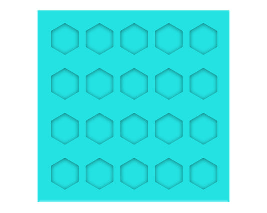 Hexagon Stud Earring Silicone Mold