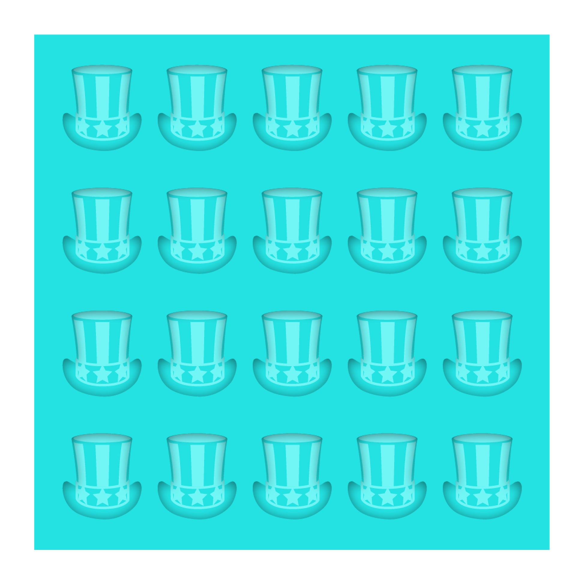 a picture of a set of cups on a blue background