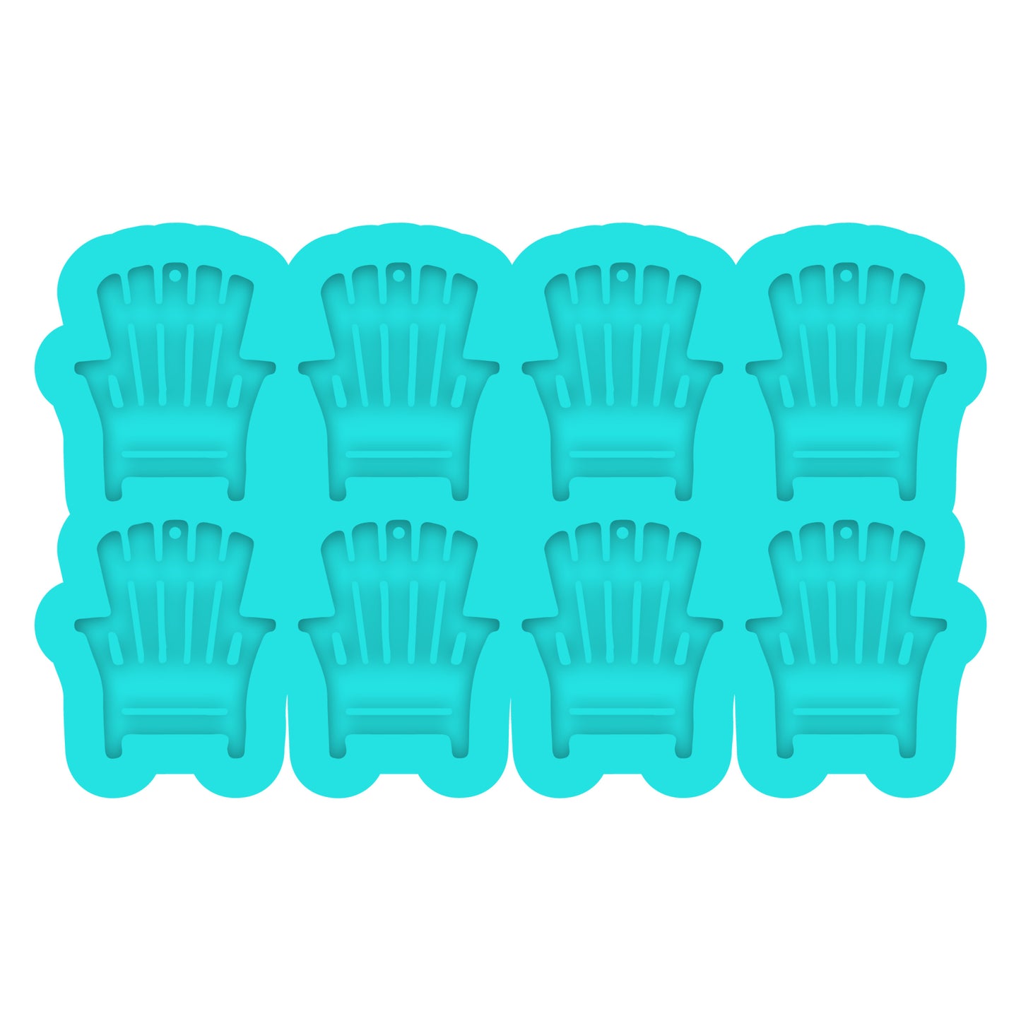 a set of six plastic chairs sitting on top of each other