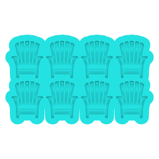 a set of six plastic chairs sitting on top of each other