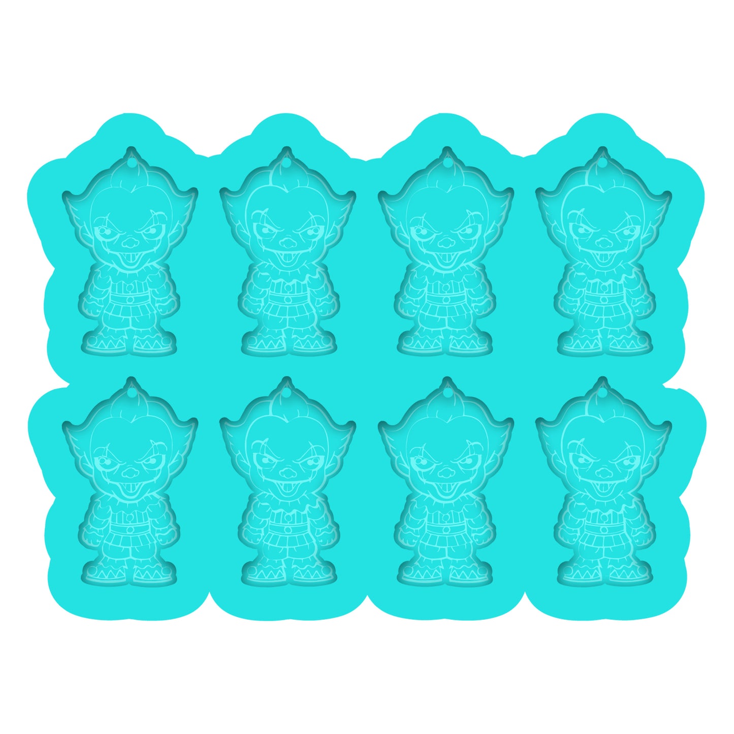 a set of six little girl's ice cubes