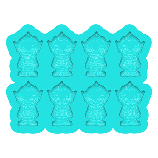 a set of six little girl's ice cubes