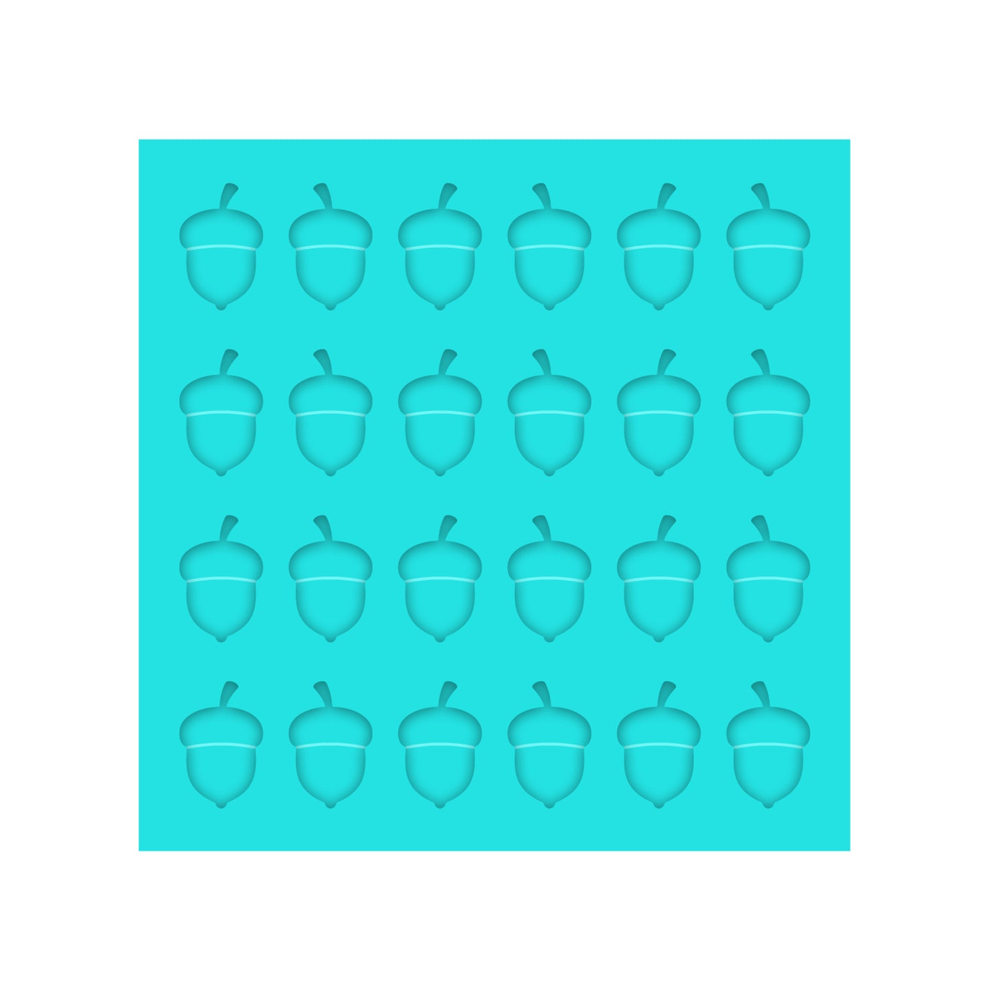 Fall & Thanksgiving Acorn Silicone Mold for Creating Resin Shaker Bits, Stud Earrings, Flatbacks, Charms & Pendants. 