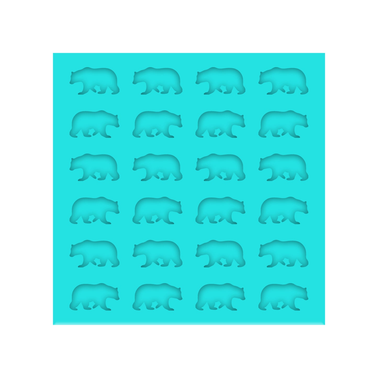 Bear Silicone Mold for Resin Shaker Bits, Stud Earrings, Flatbacks, charms & pendants