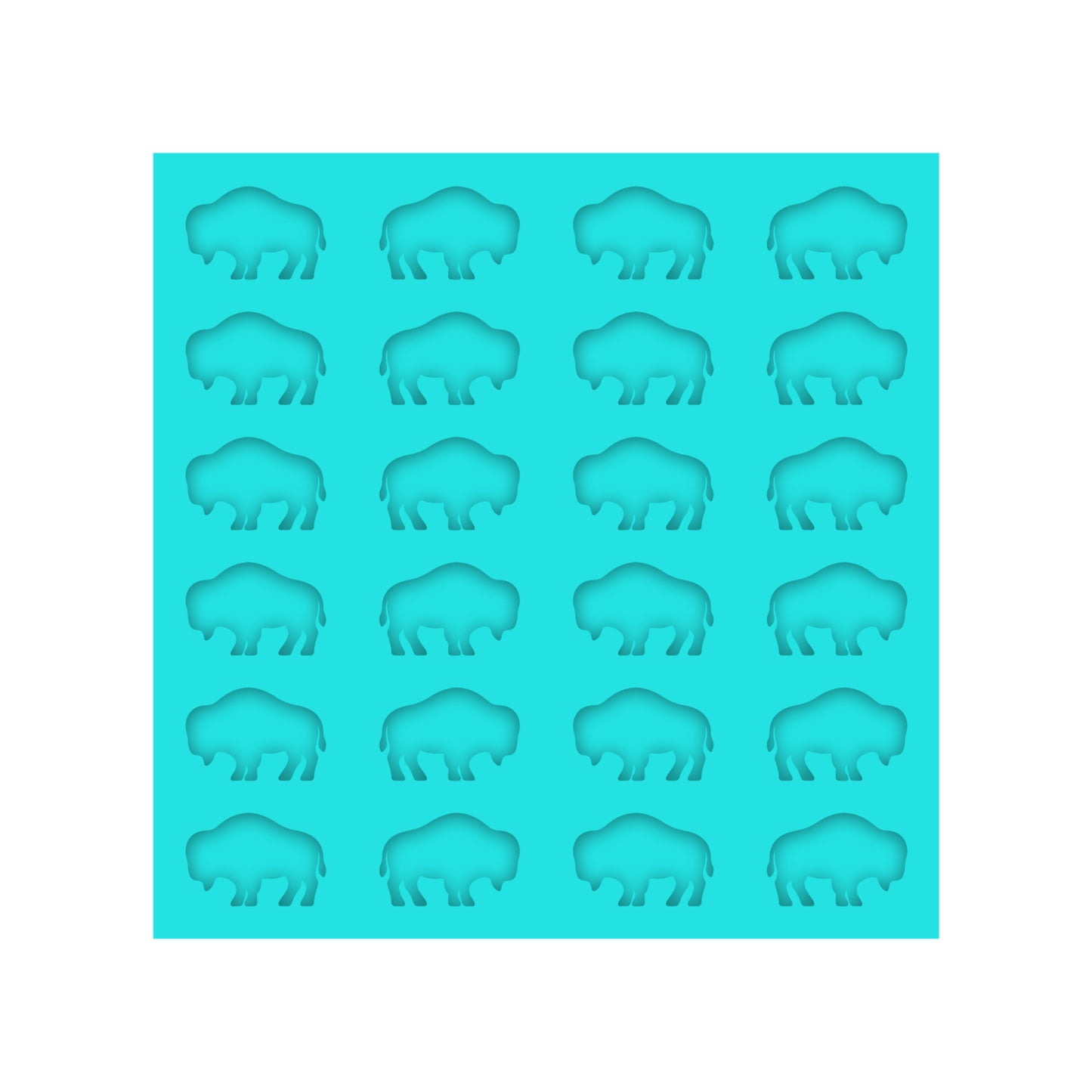 Buffalo Silicone Mold for Resin Shaker Bits, Stud Earrings, Flatbacks, Charms & Pendants