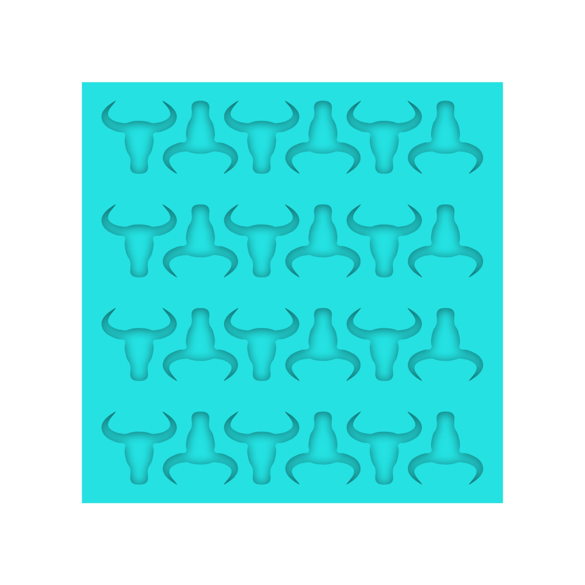 Bull Head Silicone Mold for resin Shaker Bits, Stud Earrings, Flatbacks, charms & Pendants