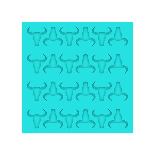 Bull Head Silicone Mold for resin Shaker Bits, Stud Earrings, Flatbacks, charms & Pendants