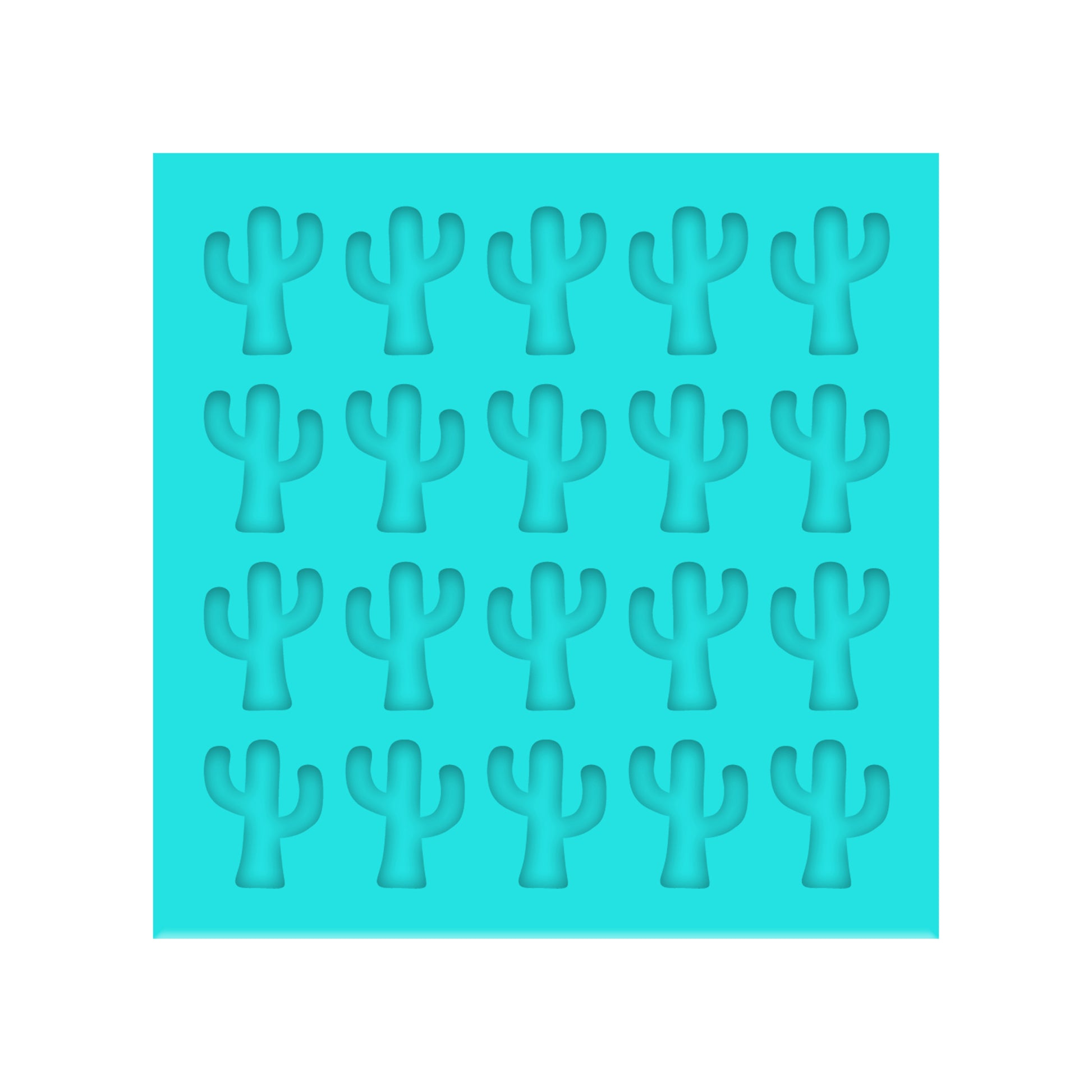 Cactus Silicone Mold for Resin Shaker Bits, Stud Earrings, Flatbacks, Charms & Pendants