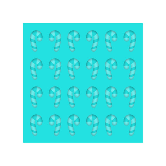 Candy Cane Stud Earring Silicone Mold for Resin Christmas Jewelry