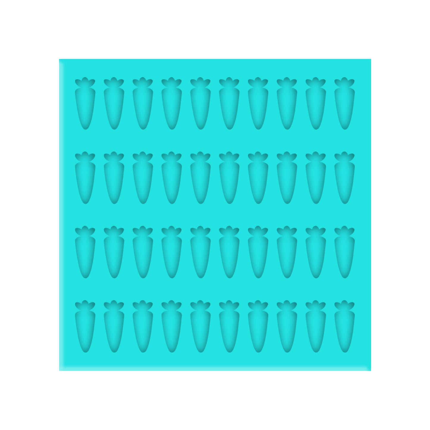 Easter Carrot Silicone Mold for Resin Shaker Bits, Stud Earrings, Flatbacks, Charms & Pendants.