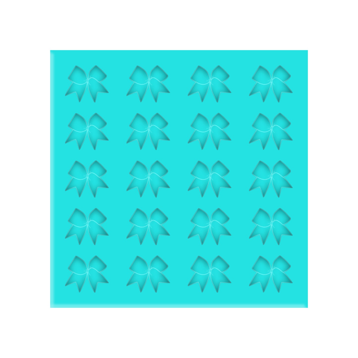 Cheer Bow Silicone Mold for Resin Shaker Bits, Stud Earrings, Flatbacks, Charms & Pendants