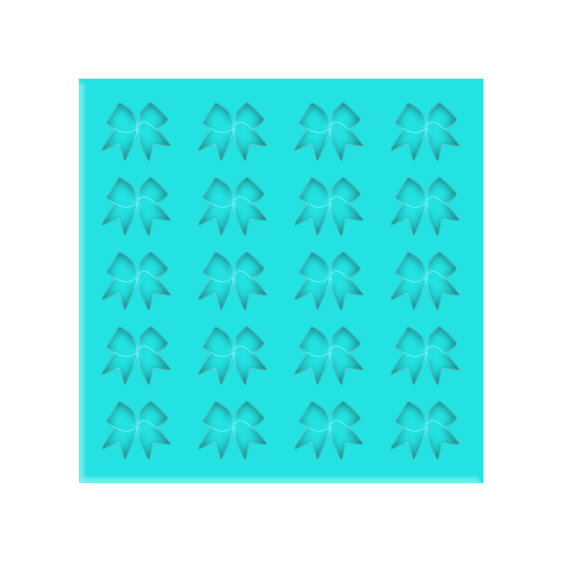 Cheer Bow Silicone Mold for Resin Shaker Bits, Stud Earrings, Flatbacks, Charms & Pendants