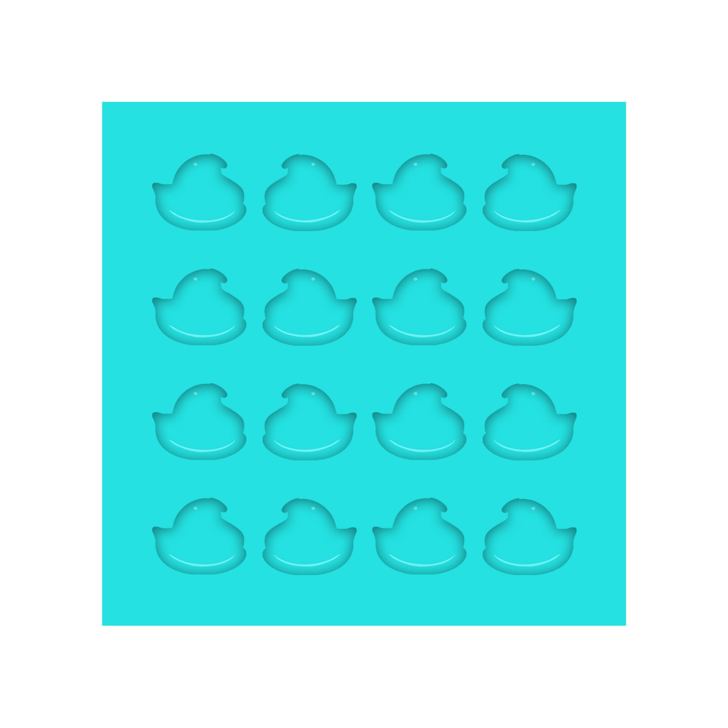 Easter Marshmallow Chick Silicone Mold for Resin Shaker Bits, Stud Earrings, Flatbacks, Charms & Pendants