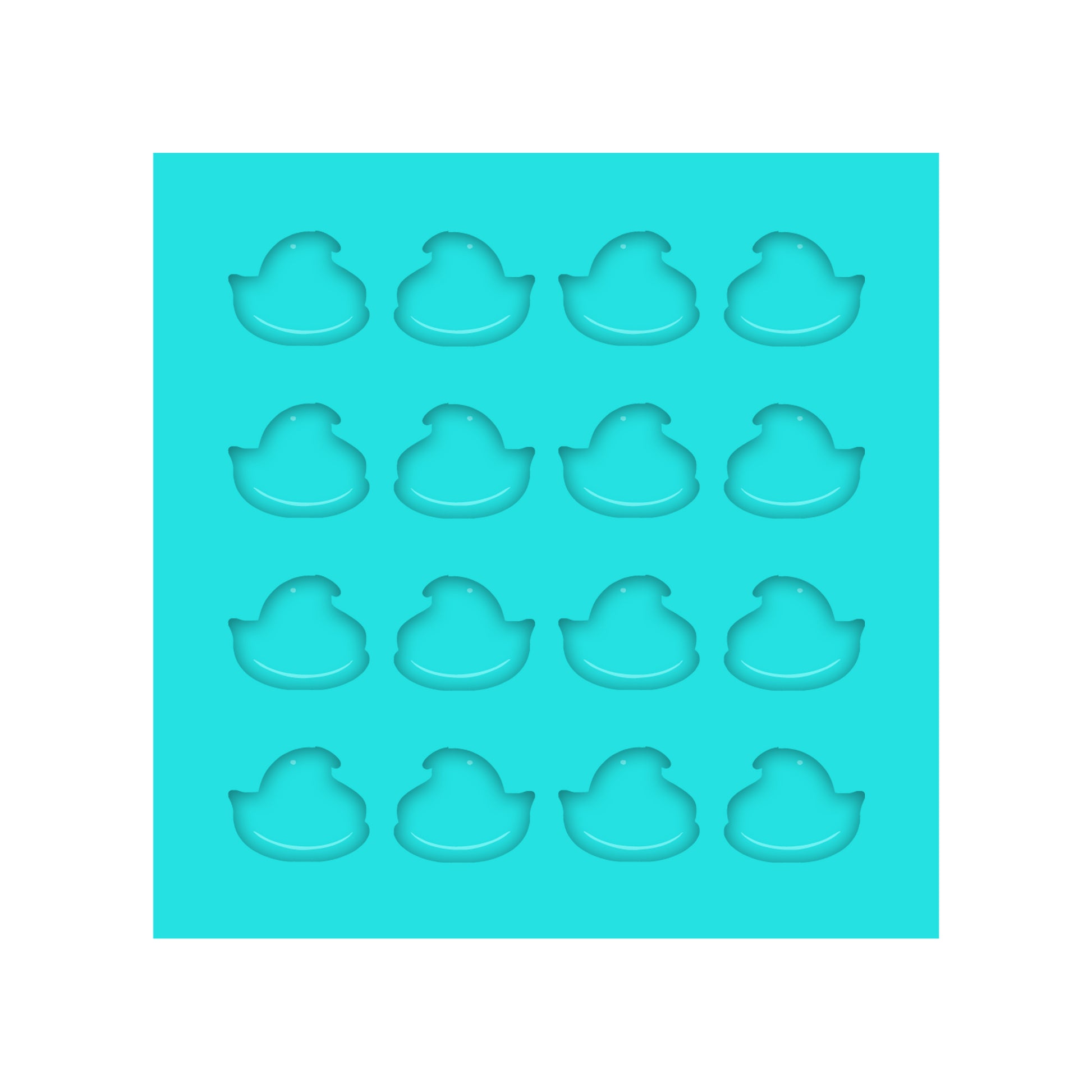 Easter Marshmallow Chick Silicone Mold for Resin Shaker Bits, Stud Earrings, Flatbacks, Charms & Pendants