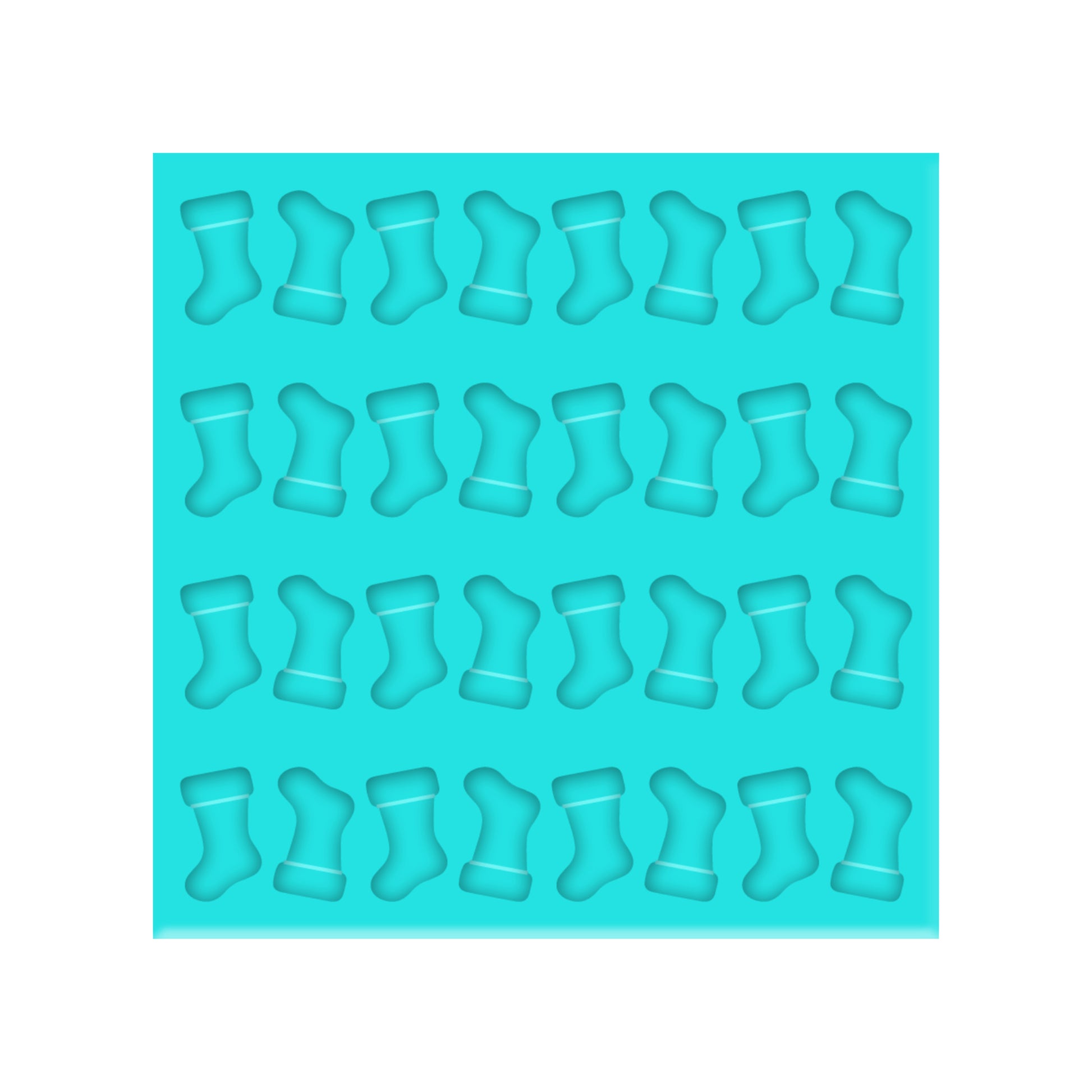 Christmas Stocking Silicone Mold for Resin Shaker Bits, Stud Earrings, Flatbacks, Charms & Pendants