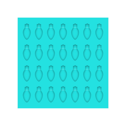 Christmas Light Bulb Stud Earring Silicone Mold for Resin Christmas Jewelry