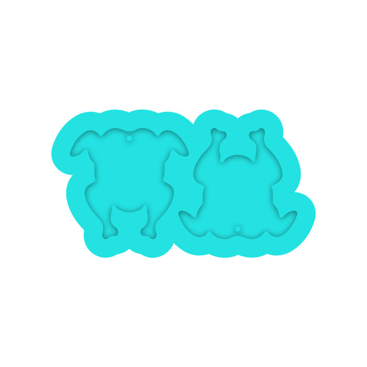 Thanksgiving Cooked Turkey Dangle Earring Silicone Mold for Resin Jewelry Artists