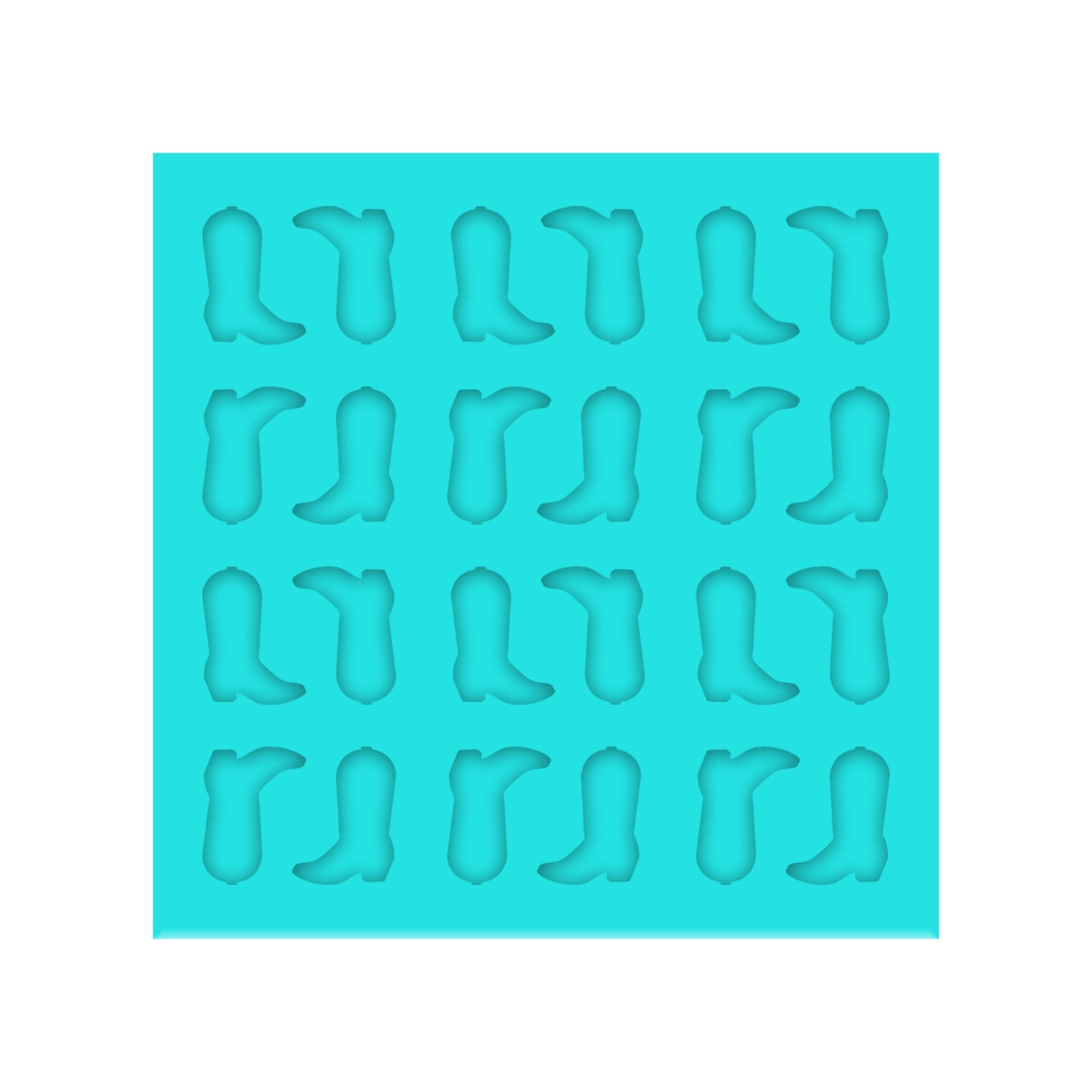 Cowboy Boots Silicone Mold for DIY Resin Shaker Bits, Stud Earrings, Charms & Pendants