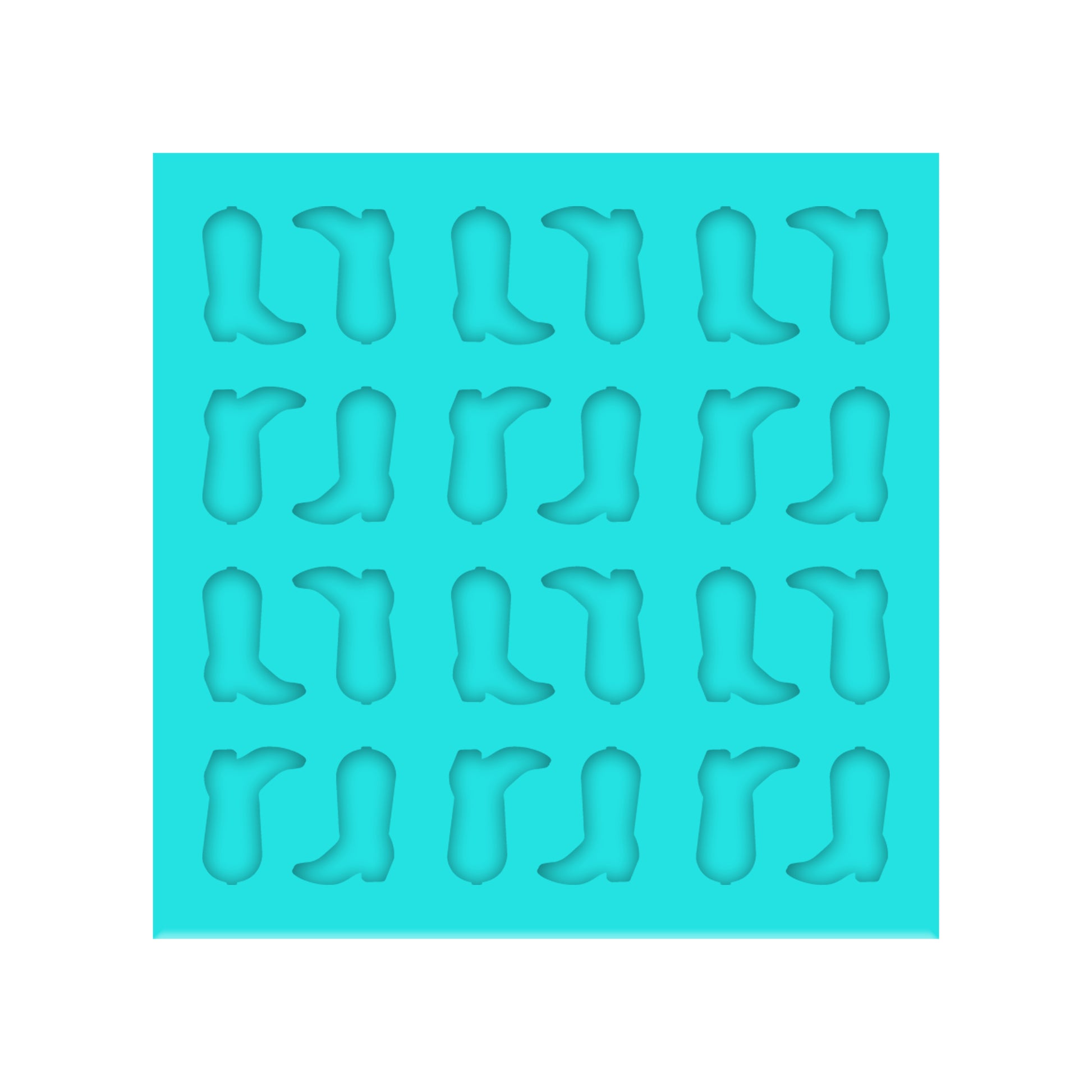 Cowboy Boots Silicone Mold for DIY Resin Shaker Bits, Stud Earrings, Charms & Pendants