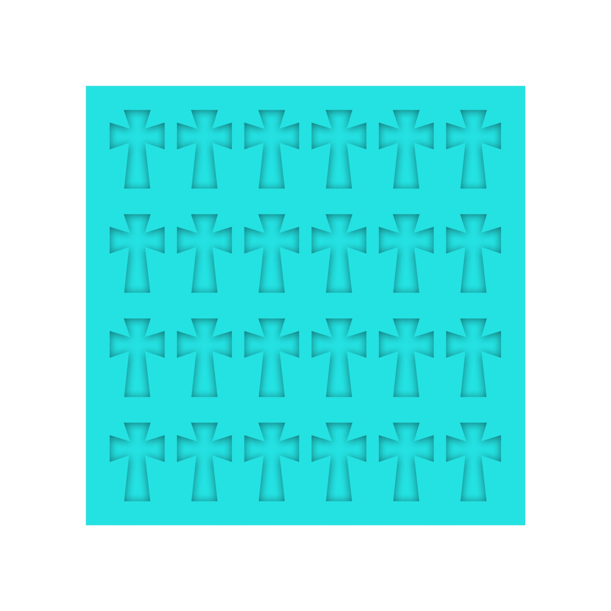 Christian Cross Silicone Mold for Easter Resin Shaker Bits, Stud Earrings, Flatbacks, Charms & Pendants