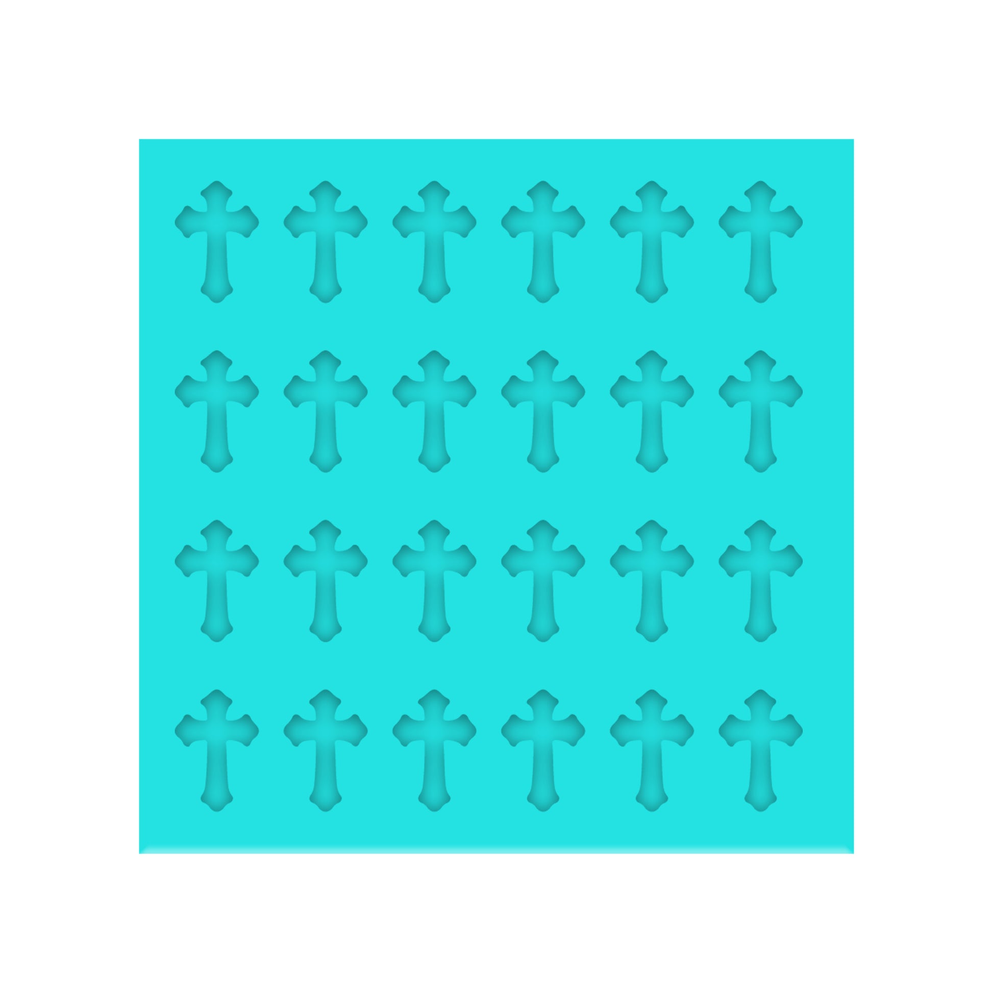 Christian Cross Silicone Mold for Easter Resin Shaker Bits, Stud Earrings, Flatbacks, Charms & Pendants