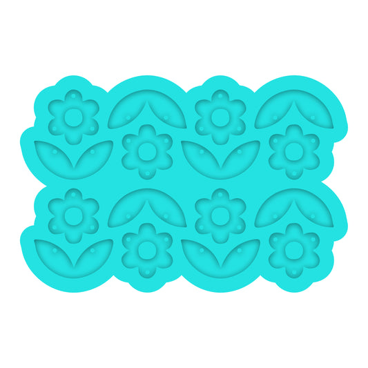***SALE*** Colored Silicone Daisy Flower Dangle Earring Silicone Mold