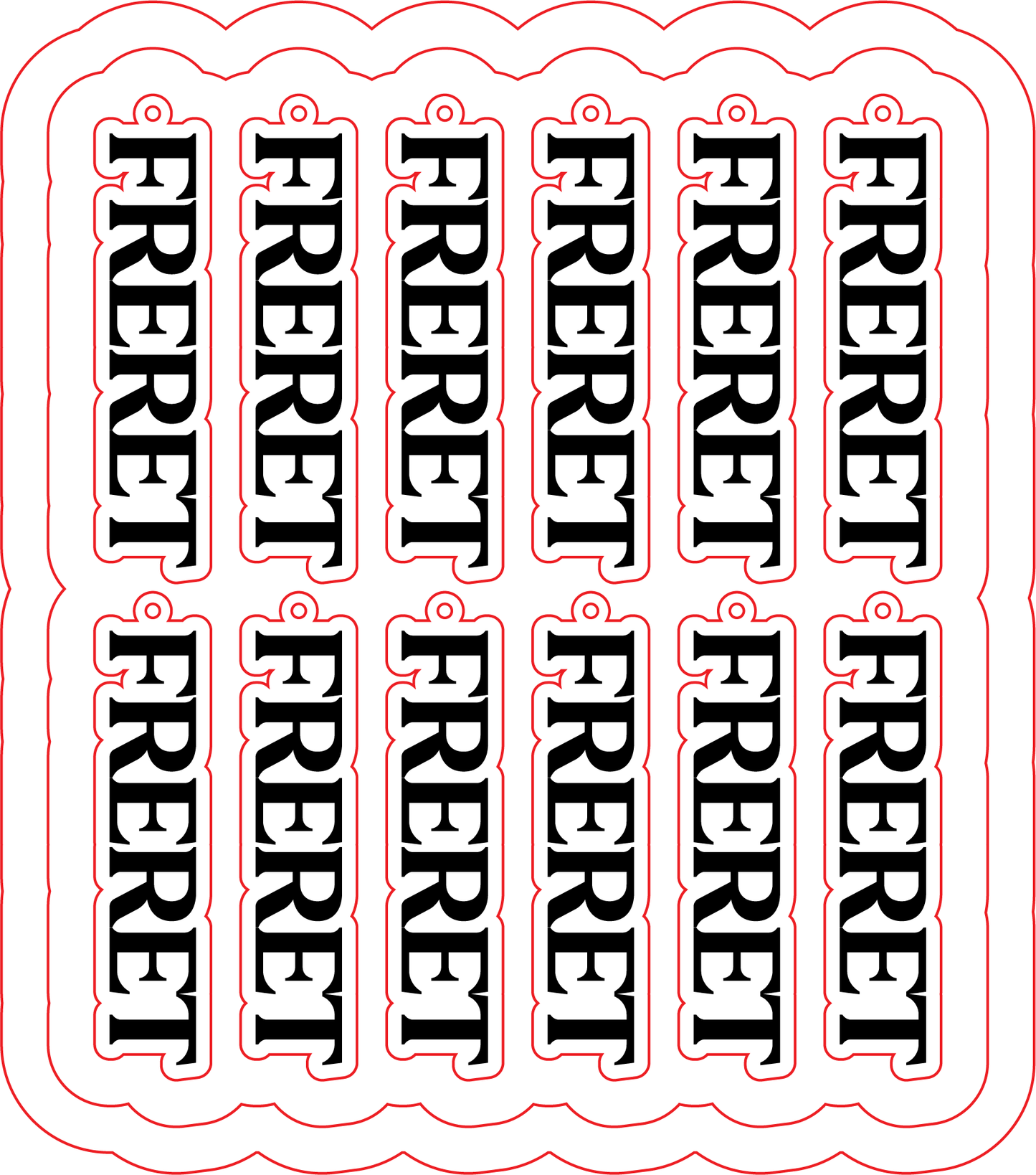 Custom Freret Resin Earring Silicone Mold