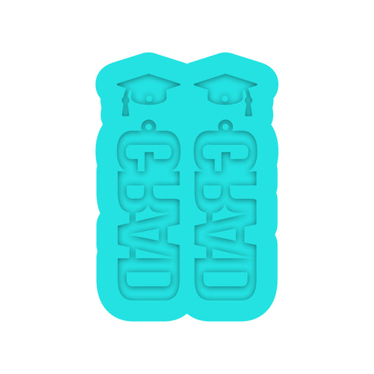 Grad Dangle Earring Silicone Mold for Resin Jewelry Artists
