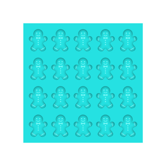 Gingerbread Man Stud Earring Silicone Mold for Resin Christmas Jewelry