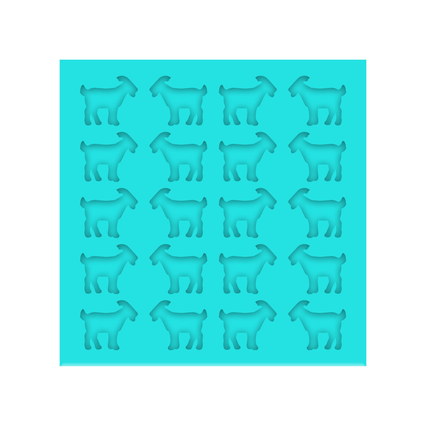 Goat Silicone Mold for Resin Shaker Bits, Stud Earrings, Flatbacks, Charms & Pendants