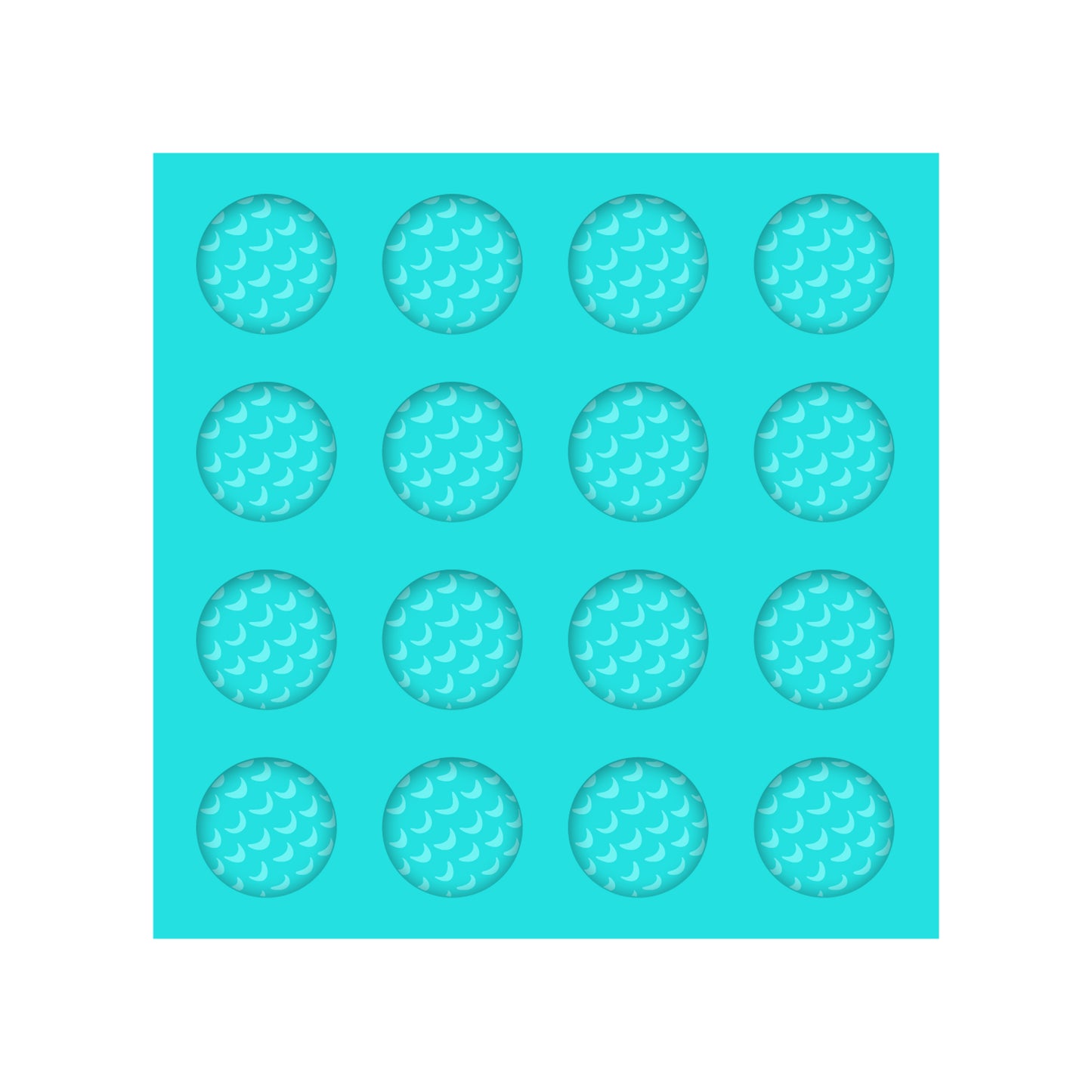 Gold Ball Silicone Mold for Resin Shaker Bits, Stud Earrings, Flatbacks, Charms & Pendants