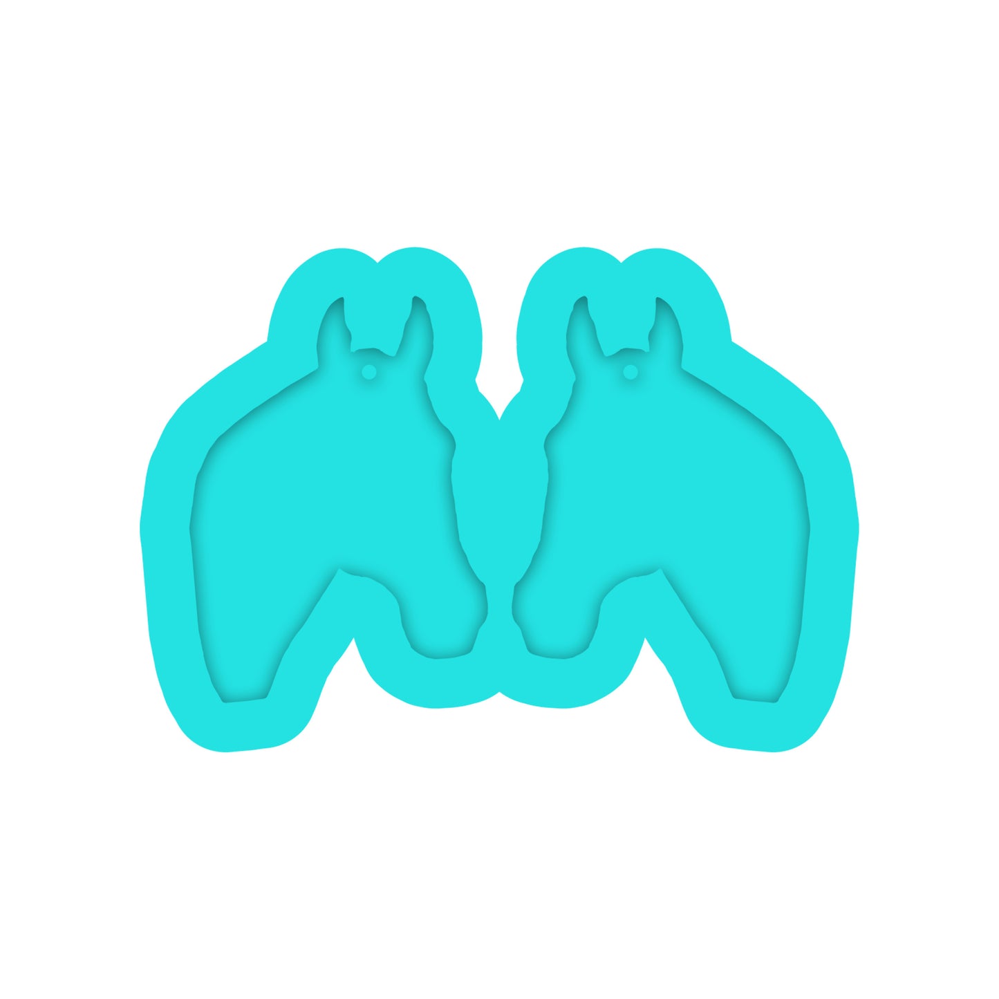 Horse Head angle Earring Silicone Mold for Resin Jewelry Artists