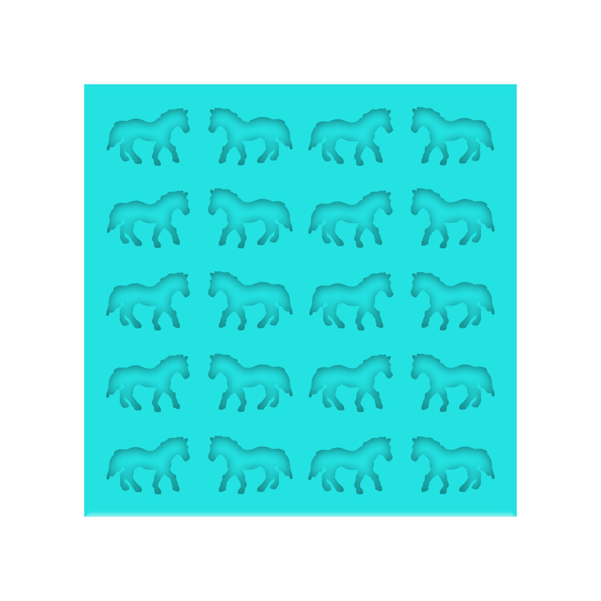 Horse Silicone Mold for Resin Shaker Bits, Stud Earrings, Flatbacks, Charms & Pendants