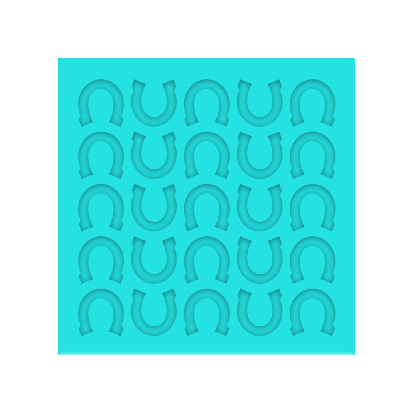 St. Patrick's Day Horseshoe Silicone Mold for Resin Shaker Bits, Stud Earrings, Flatbacks, Charms & Pendants