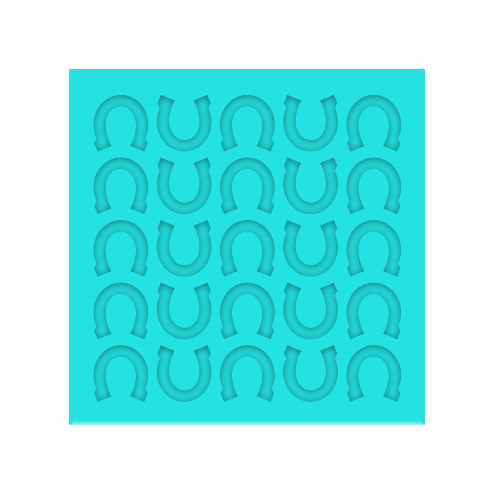 St. Patrick's Day Horseshoe Silicone Mold for Resin Shaker Bits, Stud Earrings, Flatbacks, Charms & Pendants