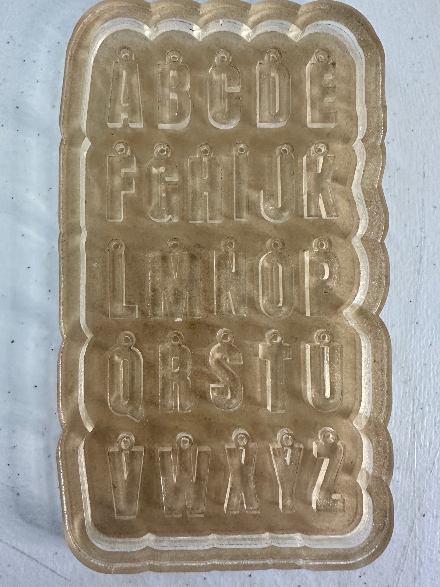 Alphabet Charm Silicone Mold