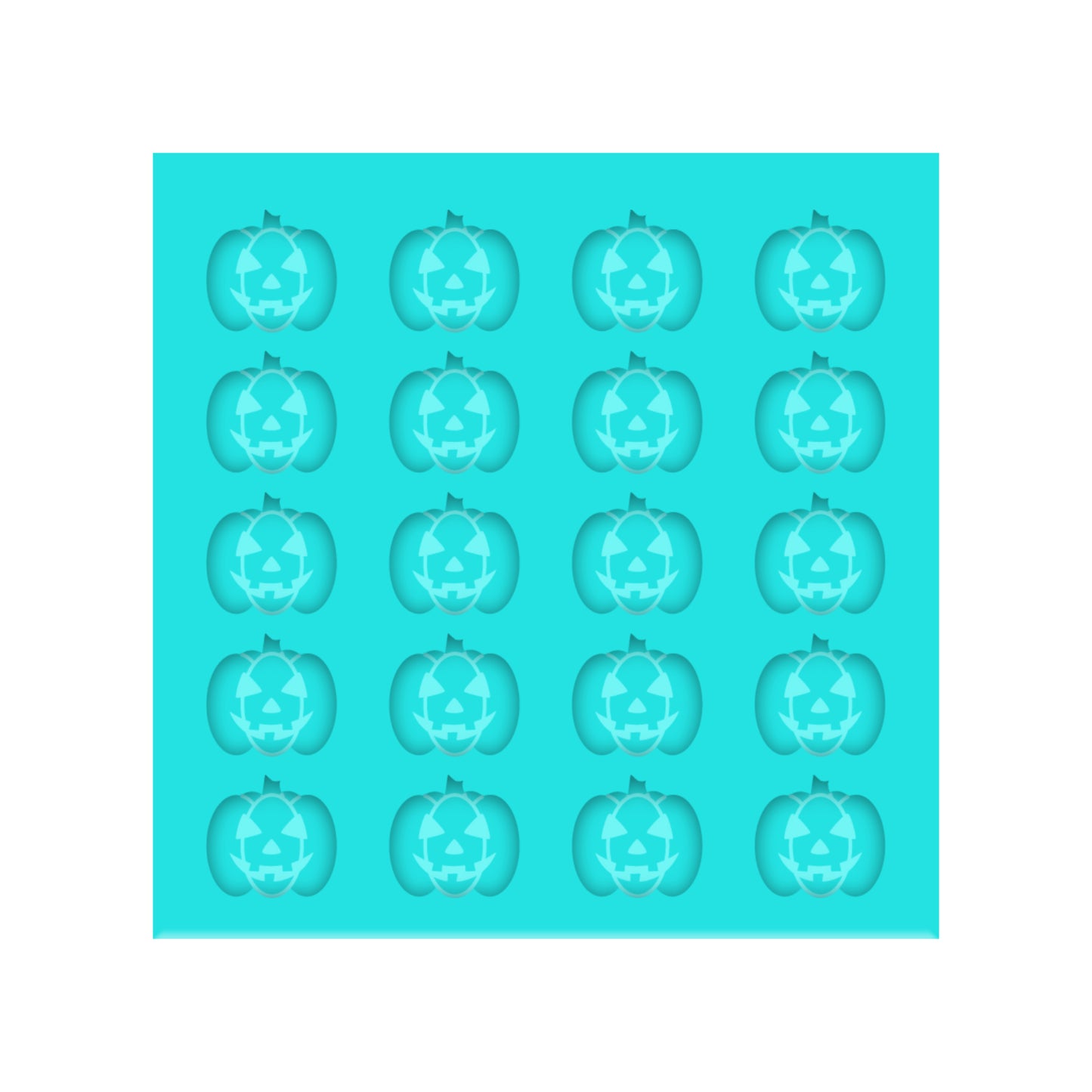 Jack O Lantern Silicone Mold for Resin Halloween Stud Earrings, Shaker Bits, Charms & Pendants.