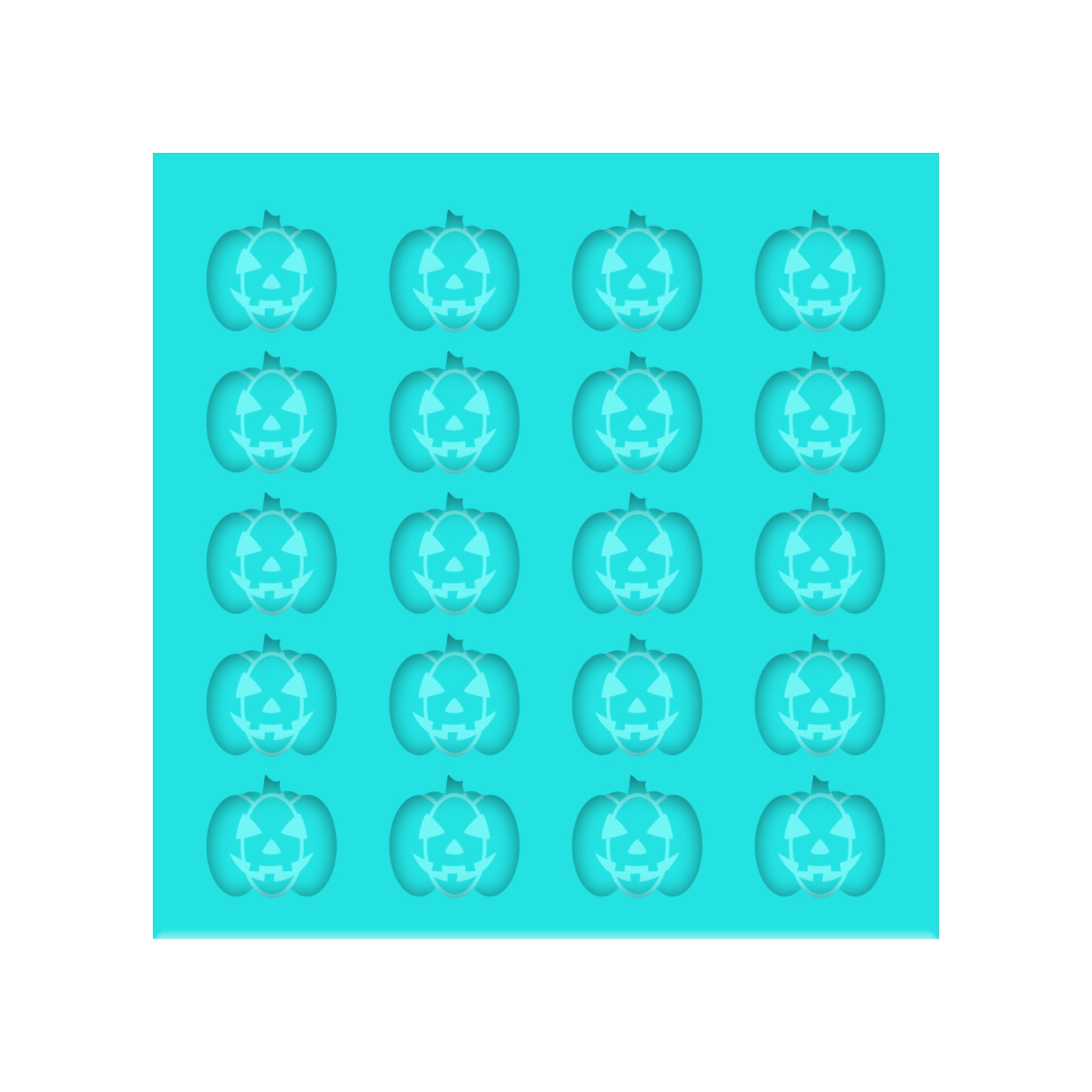 Jack O Lantern Silicone Mold for Resin Halloween Stud Earrings, Shaker Bits, Charms & Pendants.