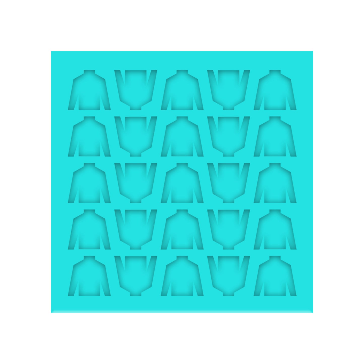 Jockey Silks Silicone Mold for Resin Shaker Bits, Stud Earrings, Flatbacks, Charms & Pendants