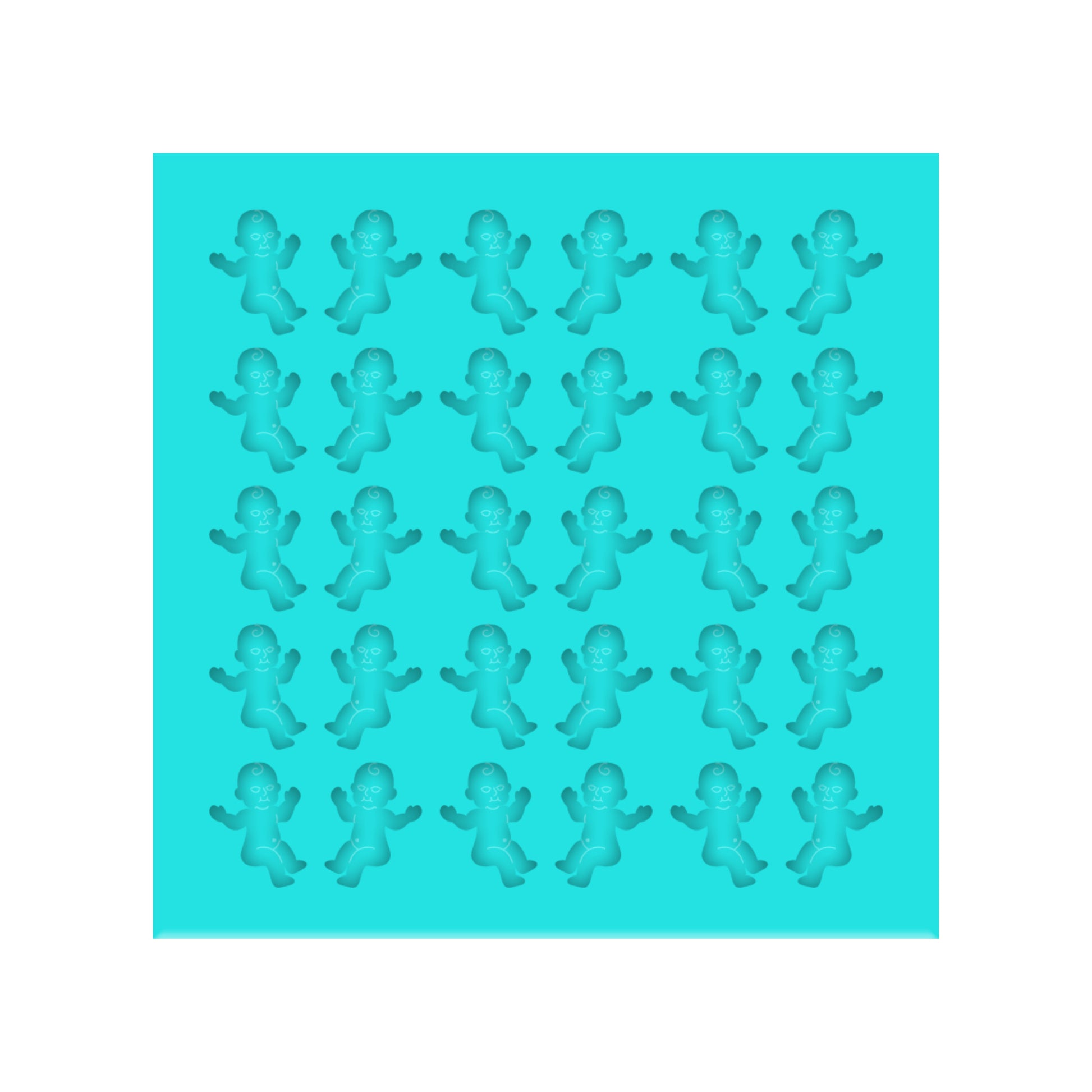 Mardi Gras King Cake Baby Silicone Mold for Resin Shaker Bits, Stud Earrings, Flatbacks, Charms & Pendants