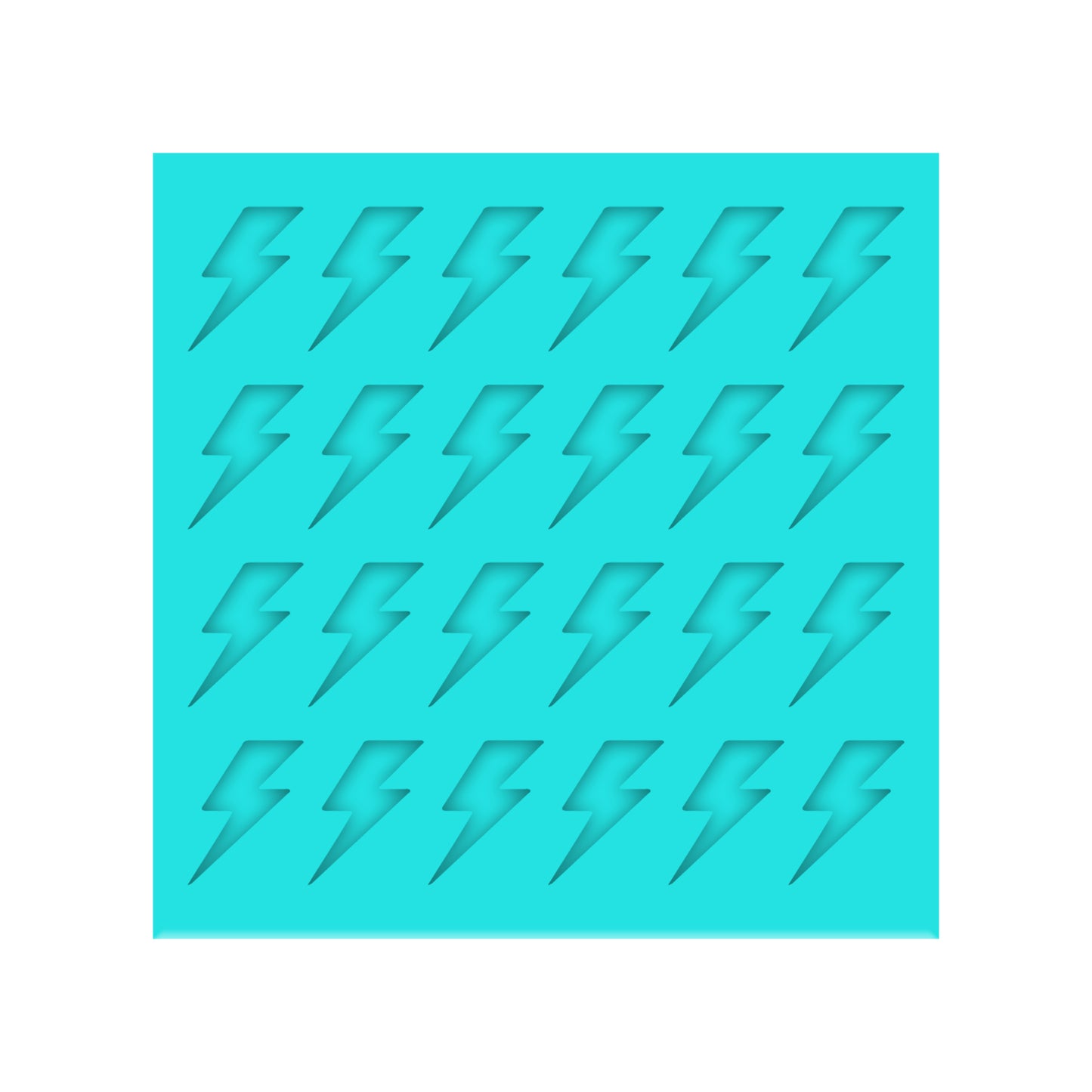 Lightning Bolt Silicone Mold for DIY Resin Shaker Bits, Stud Earrings, Charms & Pendants