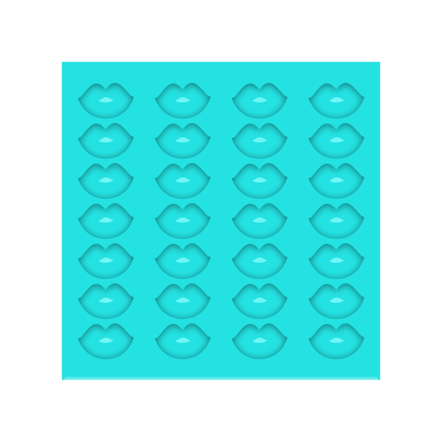 Valentine's Day Lips Silicone Mold for Resin Shaker Bits, Stud Earrings, Flatbacks, Charms & Pendants.