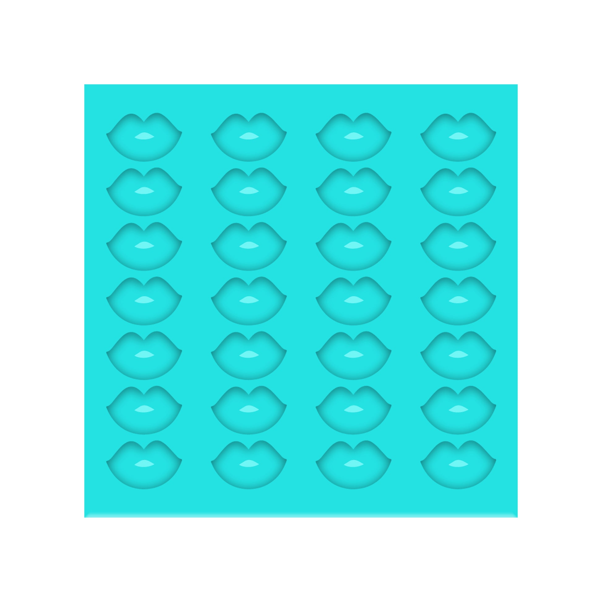 Valentine's Day Lips Silicone Mold for Resin Shaker Bits, Stud Earrings, Flatbacks, Charms & Pendants.