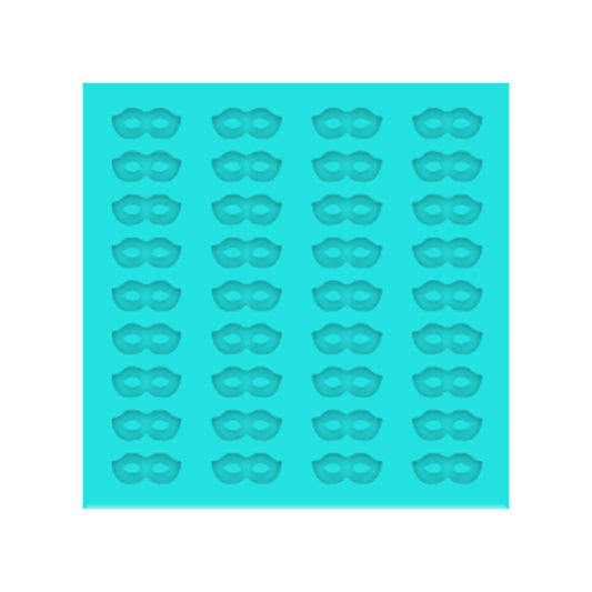 Mardi Gras Mask Silicone Mold for Resin Shaker Bits, Stud Earrings, Flatbacks, Charms & Pendants