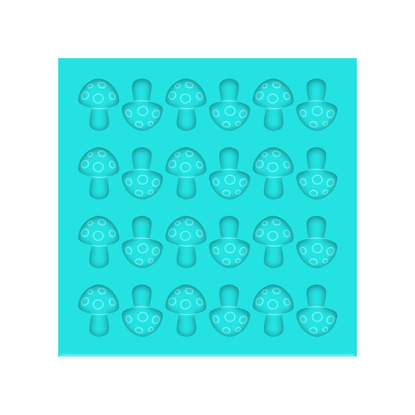 Mushroom Silicone Mold for Resin Shaker Bits, Stud Earrings, Flatbacks, Charms & Pendants